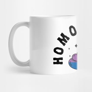 Homophobia Is Poop LGBT Funny Bi Pride Mug